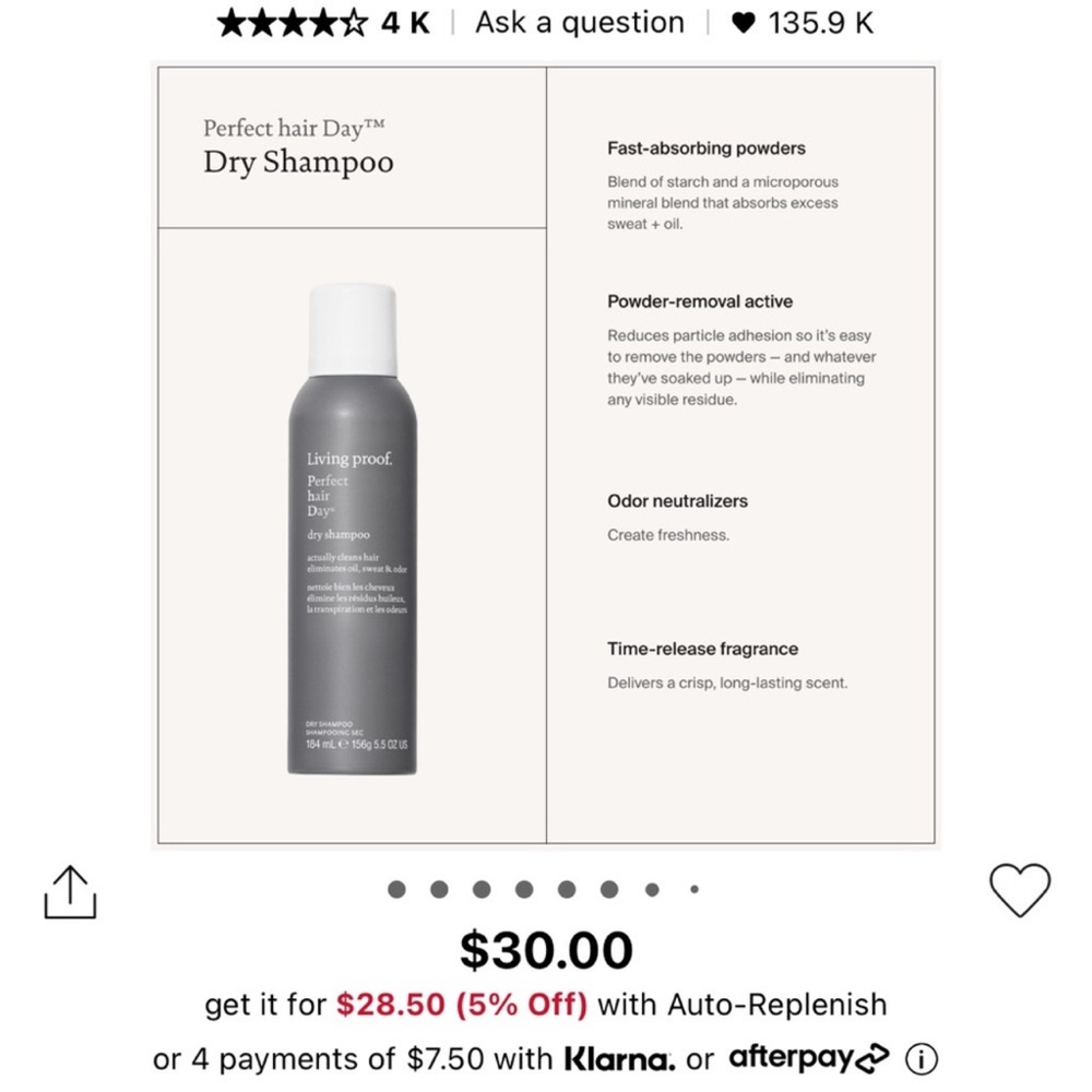 Living Proof Dry Shampoo